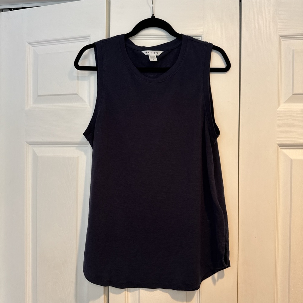 Athleta Dark Blue Muscle Tee
